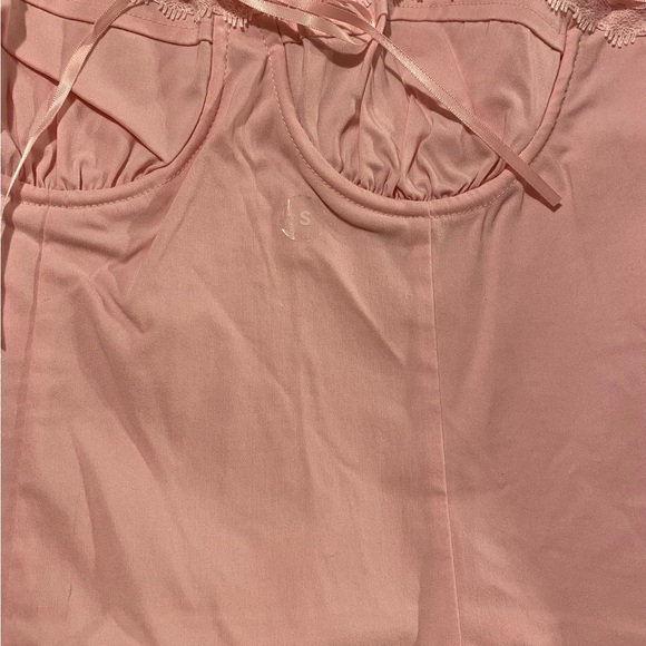 2000’s Y2k Women’s halter small by Pac sun NWT’s pink bustier smocked summer top - Picture 3 of 13
